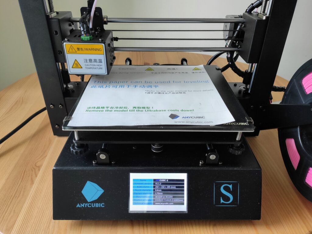Anycubic i3 Mega S levelling paper
